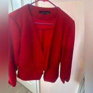 Red blazer size Large NWOT